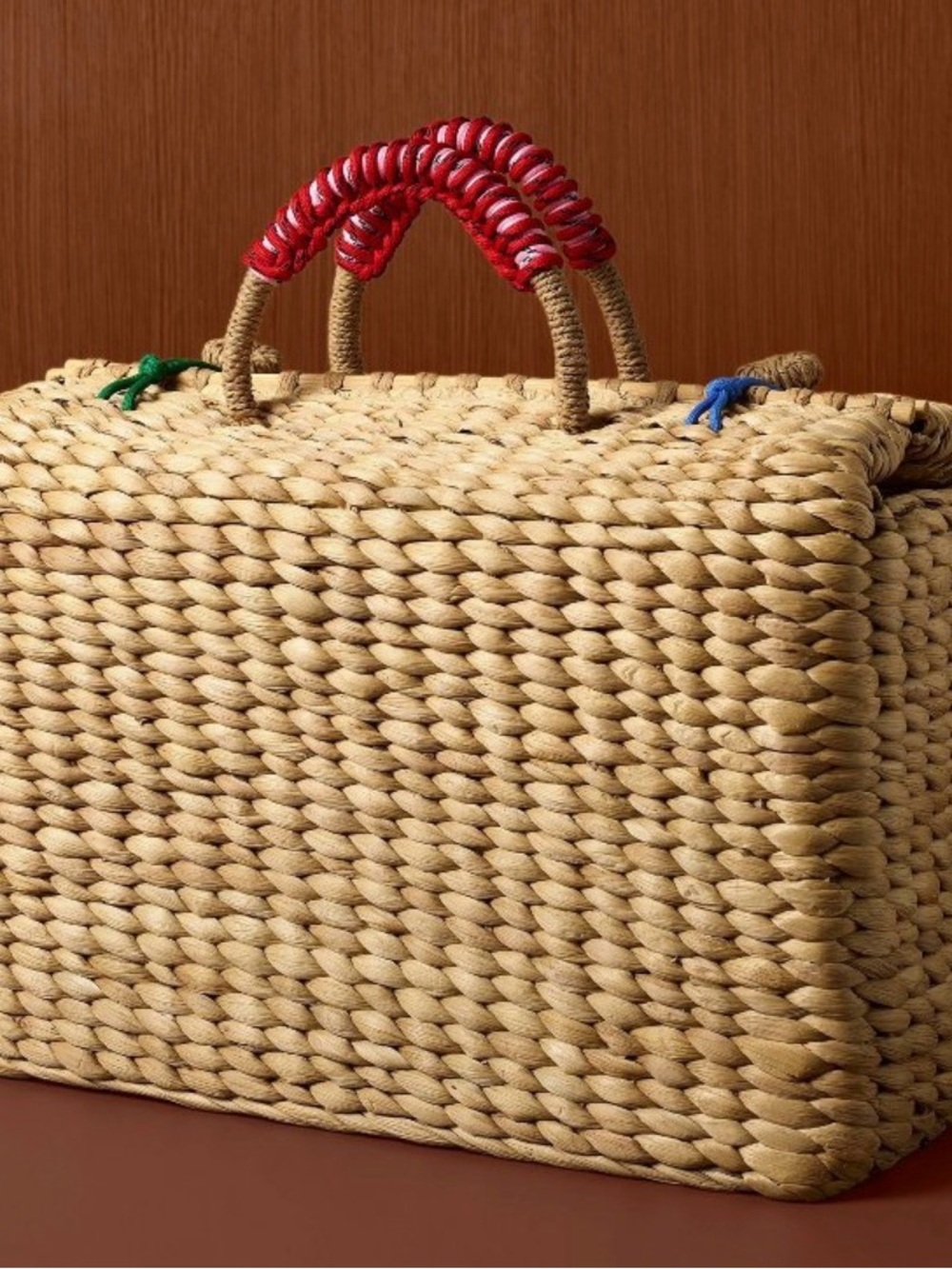 NWT Woven Weekender Tote Handbag Rosie Assoulin x Target Natural ⭐️